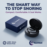 The smart way to stop snoring — the RestWell device and charging case with its presentation box - Thumbnail 1